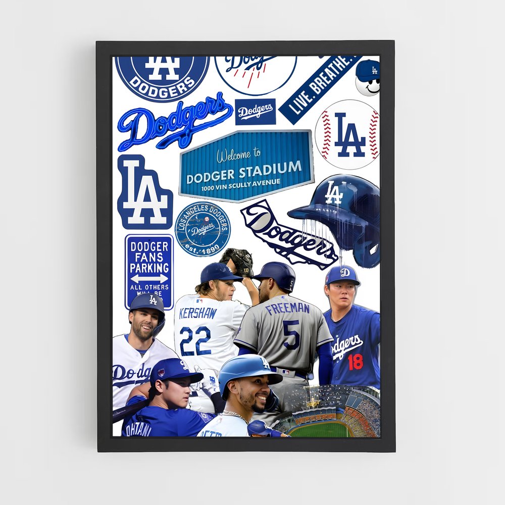 Poster Dodgers Forever – affiche Baseball (vue 2)
